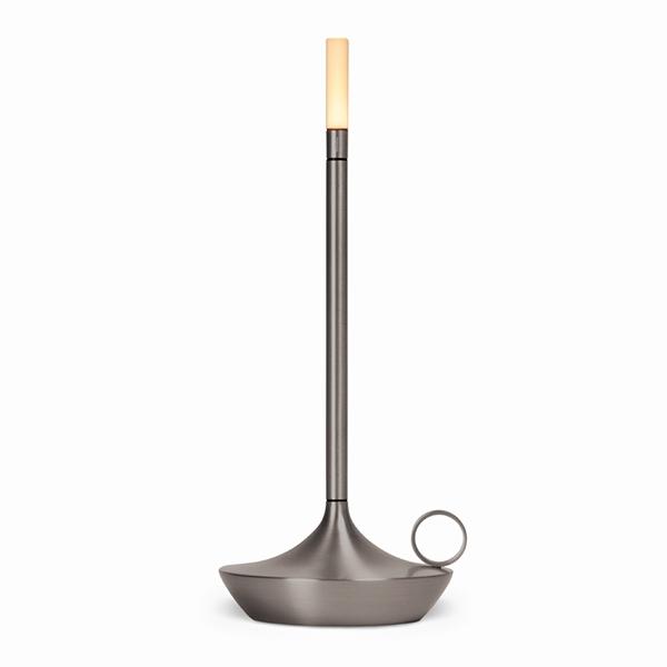 Graypants Wick Transportabel Lampe i Grafit - Tilbud!