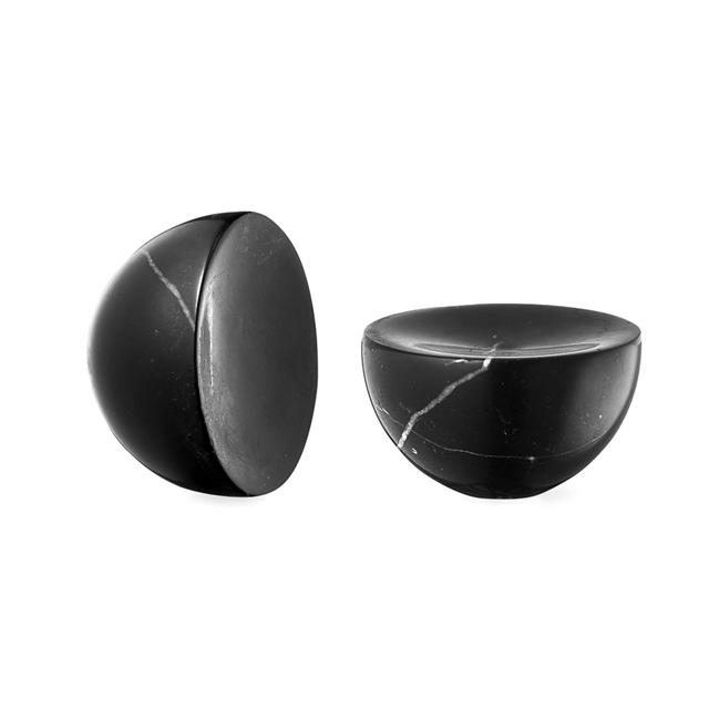 Design By Us Håndtag Double Pack i Sort Marmor