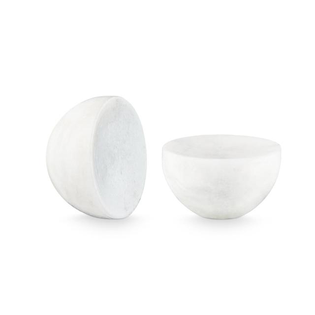 Design By Us Håndtag Double Pack i Hvid Marmor