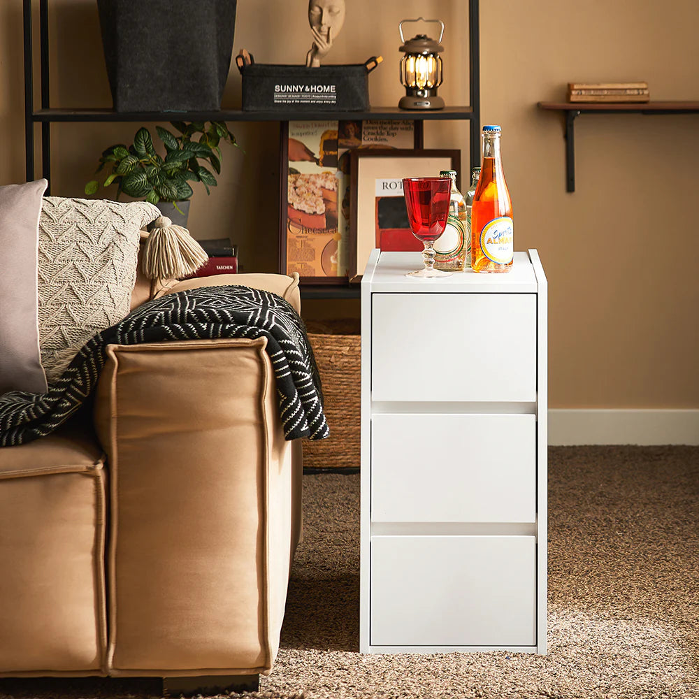 Elegant Skandi Natbord i Hvid - Stilfuldt Design