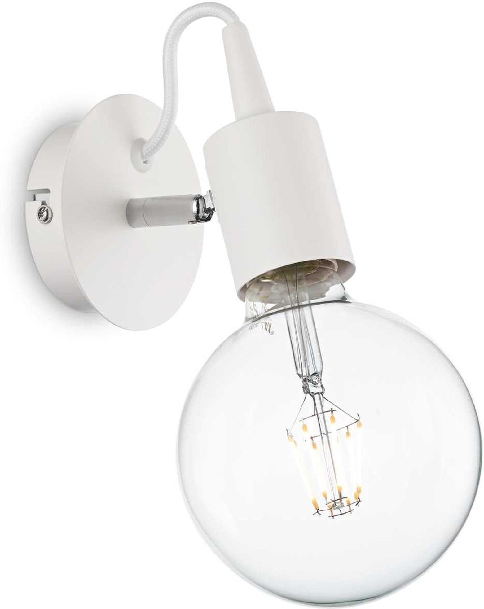Edison Væglampe fra Ideal Lux - Hvid Indendørs Belysning