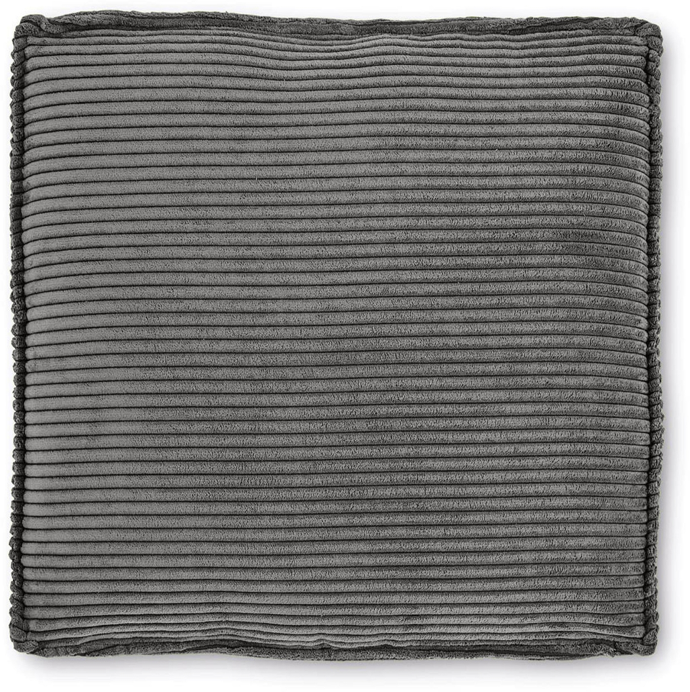 Dekorationspude Kave Home Blok i Grå Fløjl - Oeko-tex 100