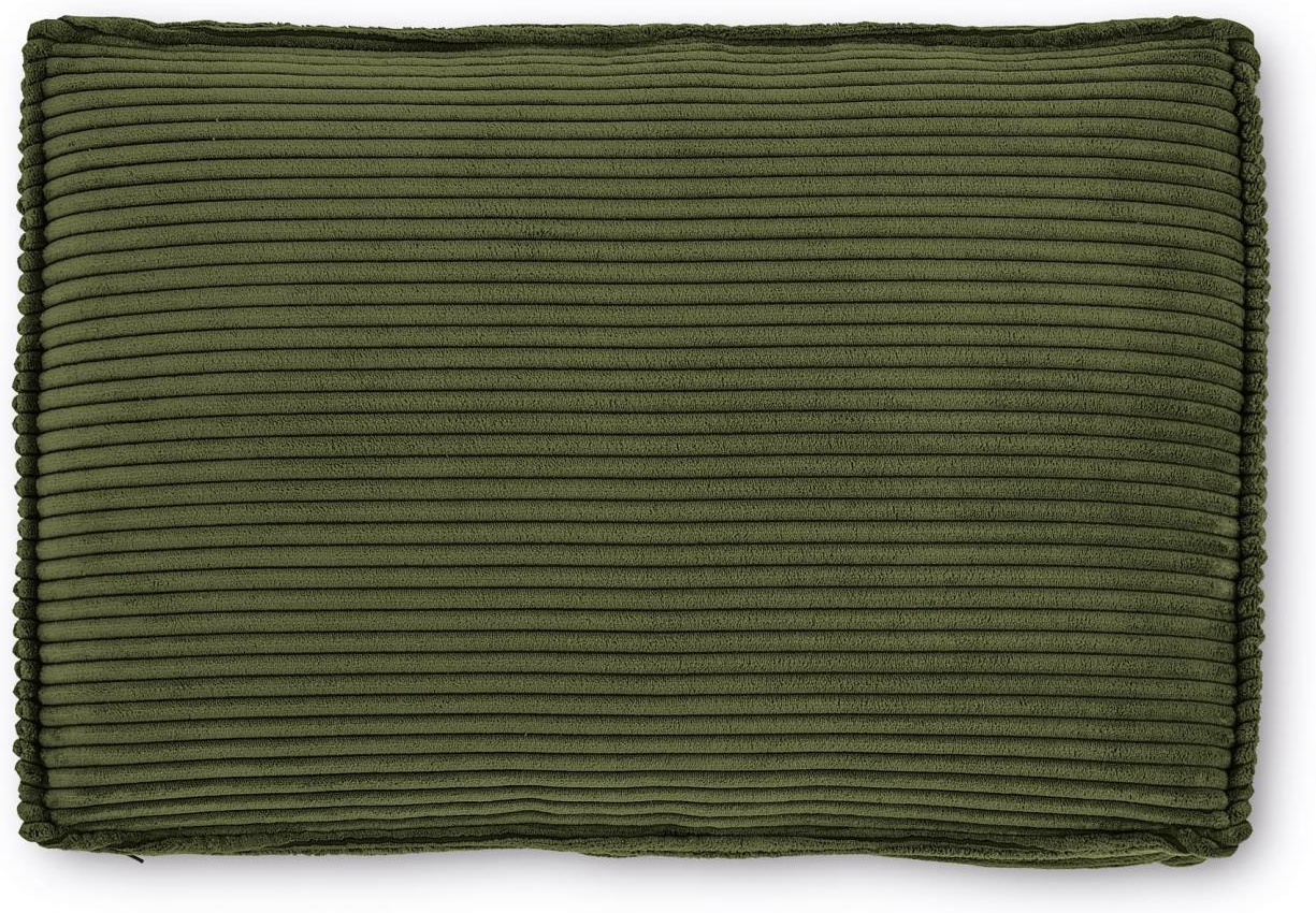 Sofa-pude Kave Home Blok i Grøn Fløjl - Stilfuldt Tilbehør