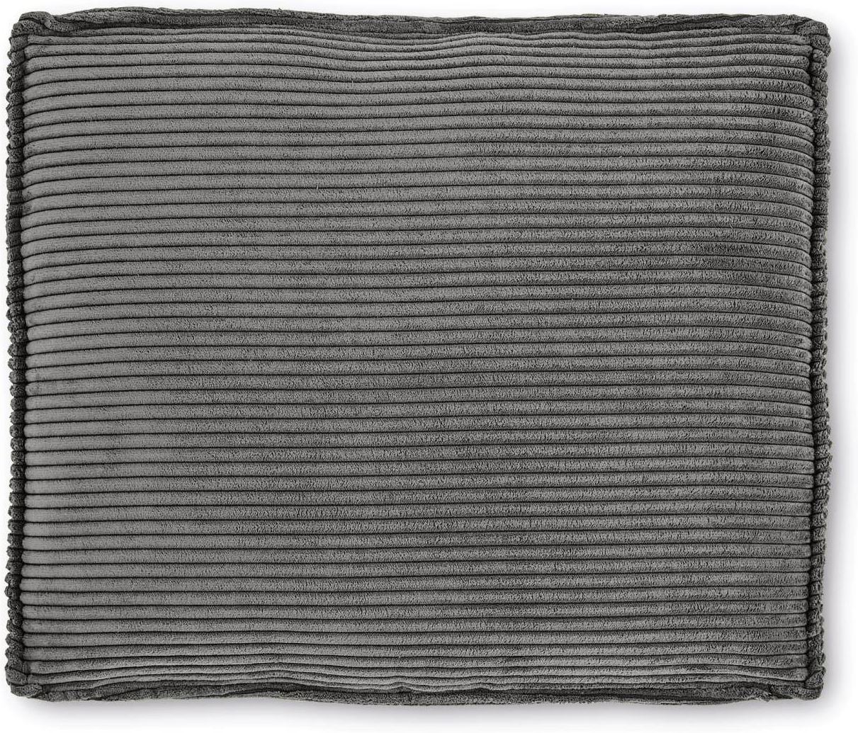 Elegant Pyntepude Kave Home Blok i Grå Corduroy