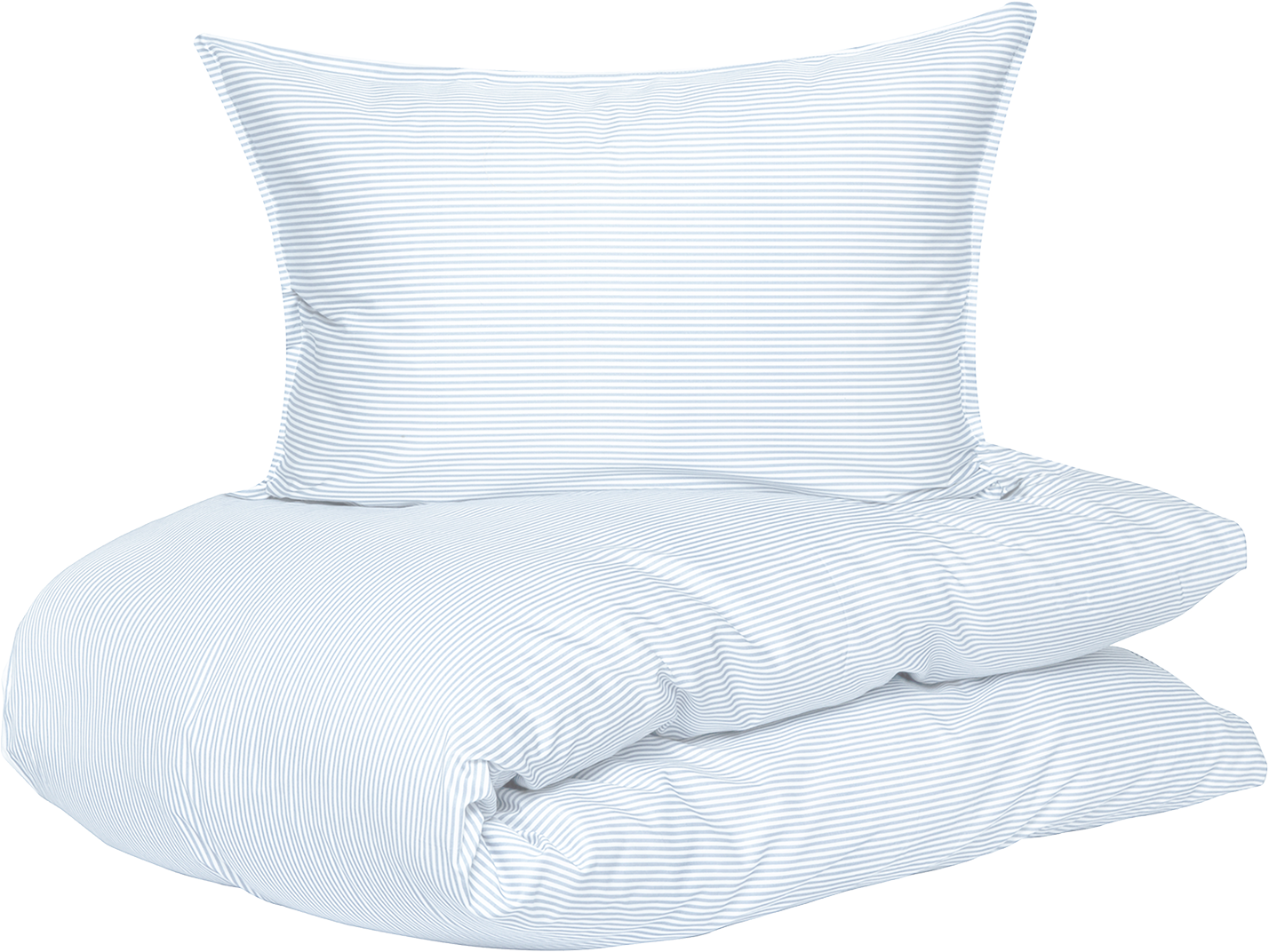 Sengesæt Cille i Blå Bomuldssatin fra Borås Cotton