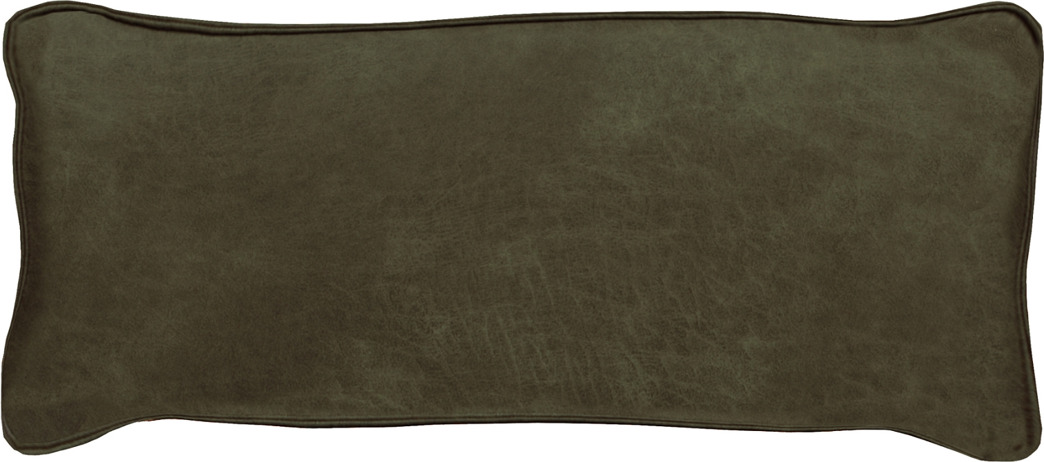 Pyntepude Woood Bean - Grøn Dekorationspude i Læderlook