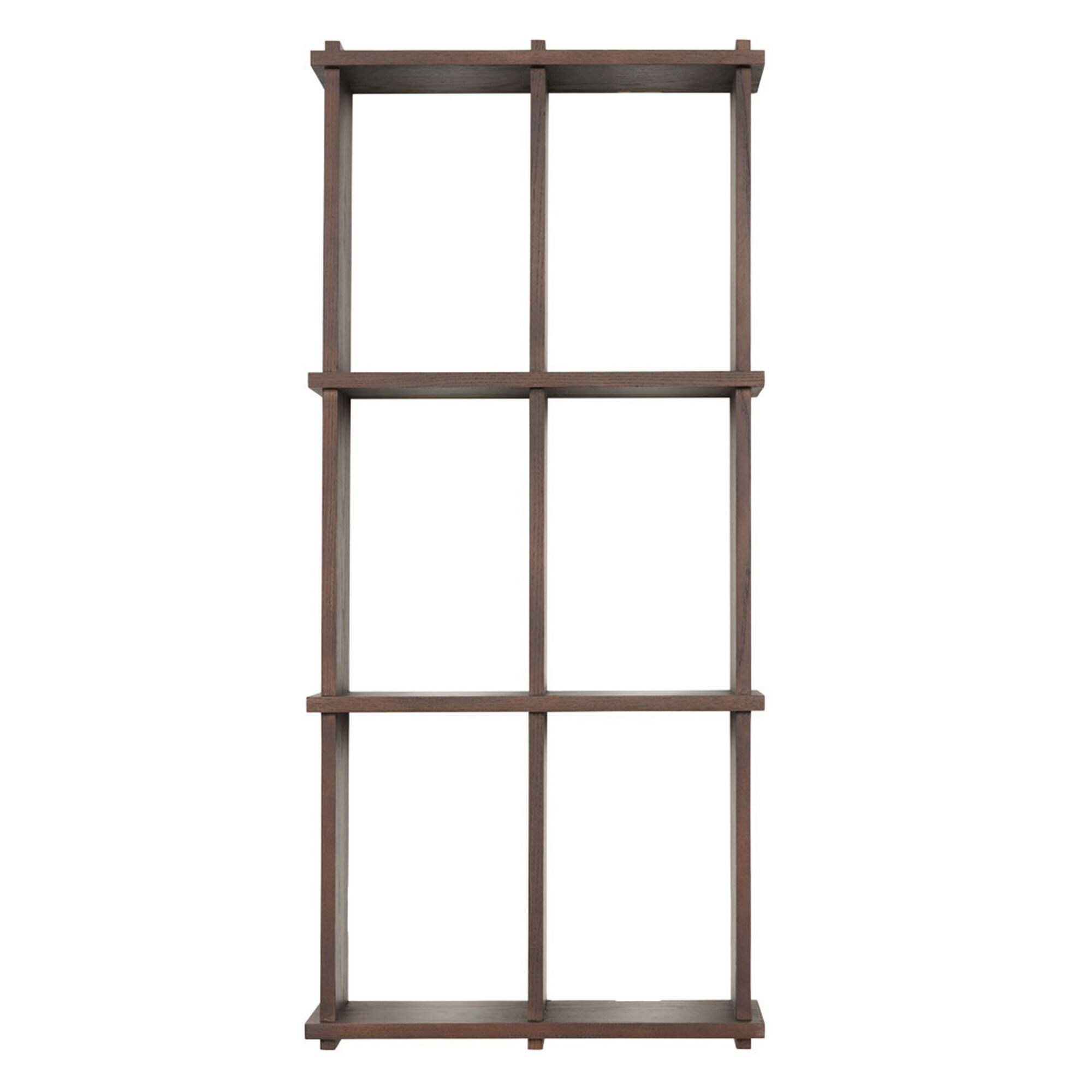 OYOY Grid Shelf Small - Elegant Hylde i Mørketræ