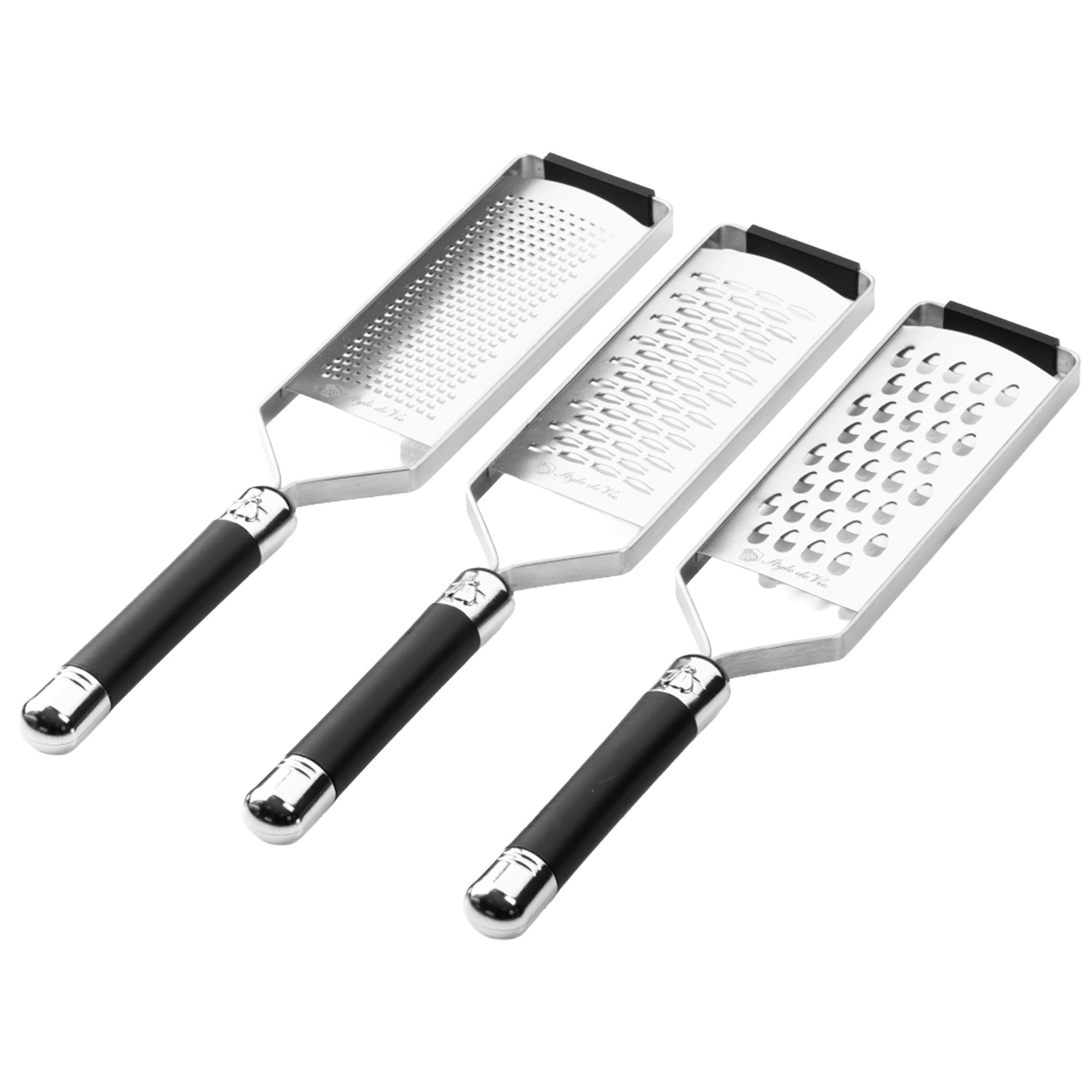 Laguiole Style De Vie Rivejern Sæt - Elegant Sort 3 Stk.