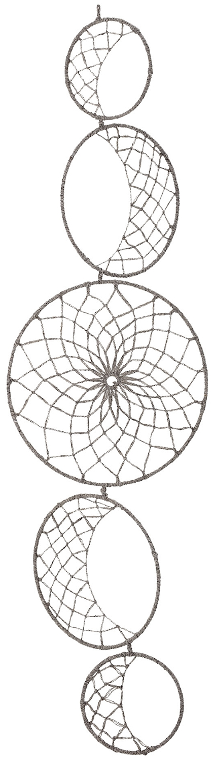 Vægdekoration Vægophæng Creative Collection Melly Uld Grå 40   142