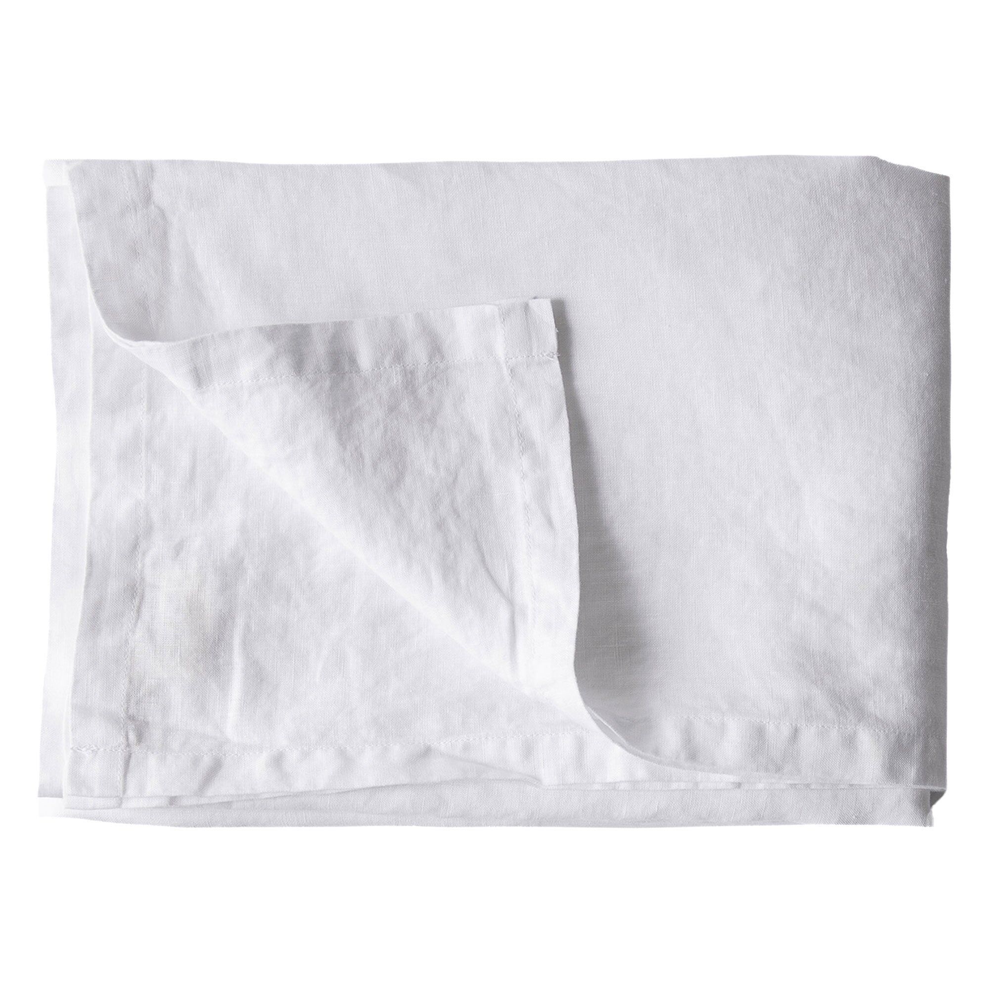 Tell   More Dug   Hør 145x330    Bleached White