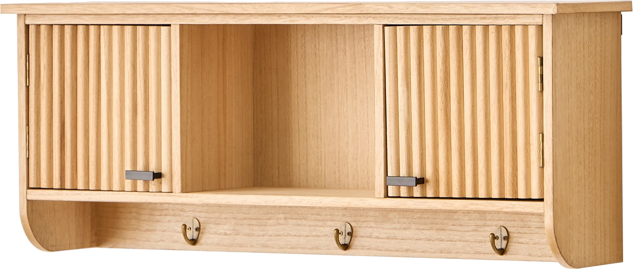 Væghængt Skab Med Skuffe   Knagerække Nordlys Furniture Kondo Japandi Natur 78
