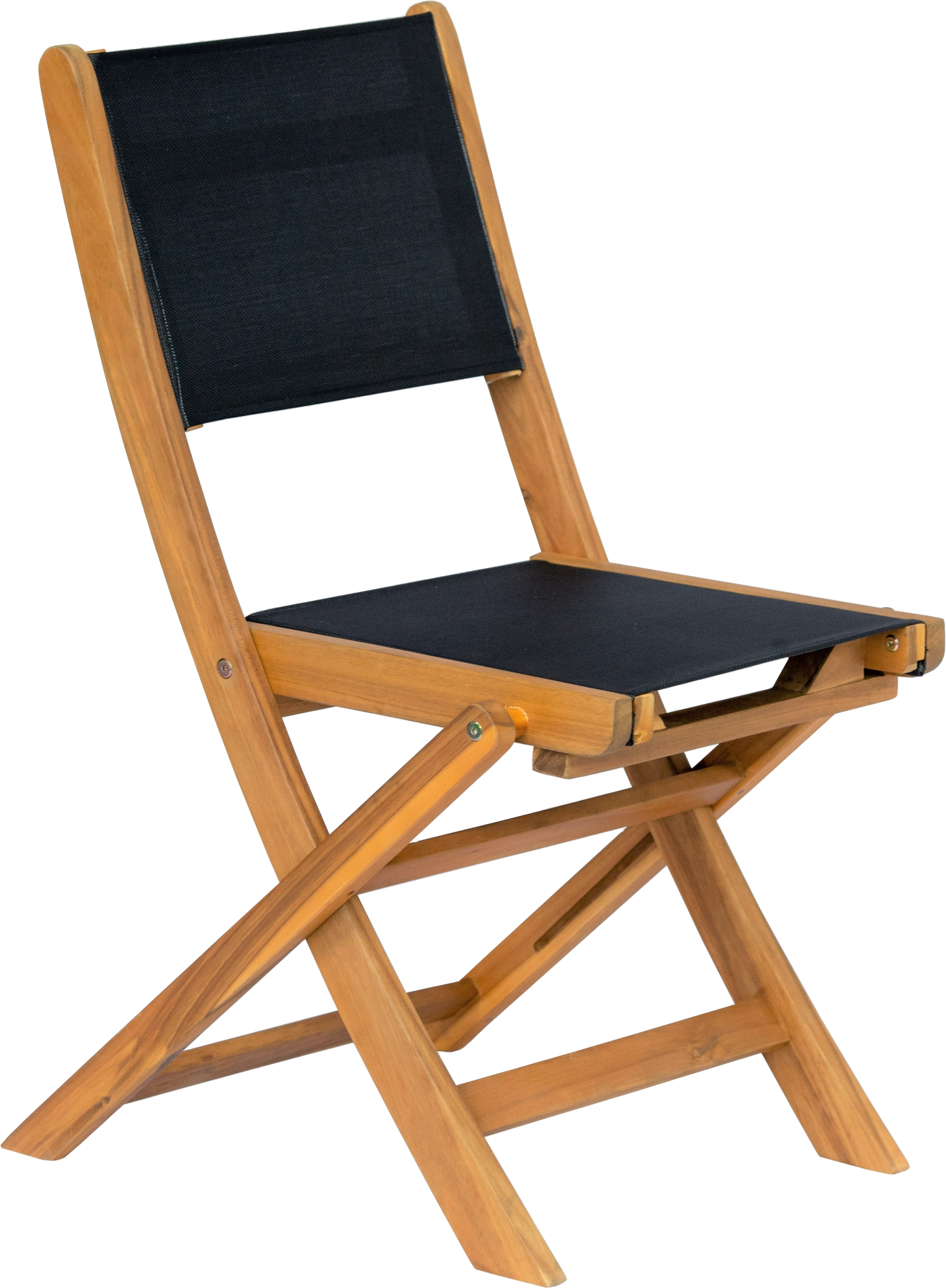 Udendørs Klapstol Foldestol Nordlys Furniture Curtiba Fsc-certificeret Akacie Natur Sort 85ã 48ã 54