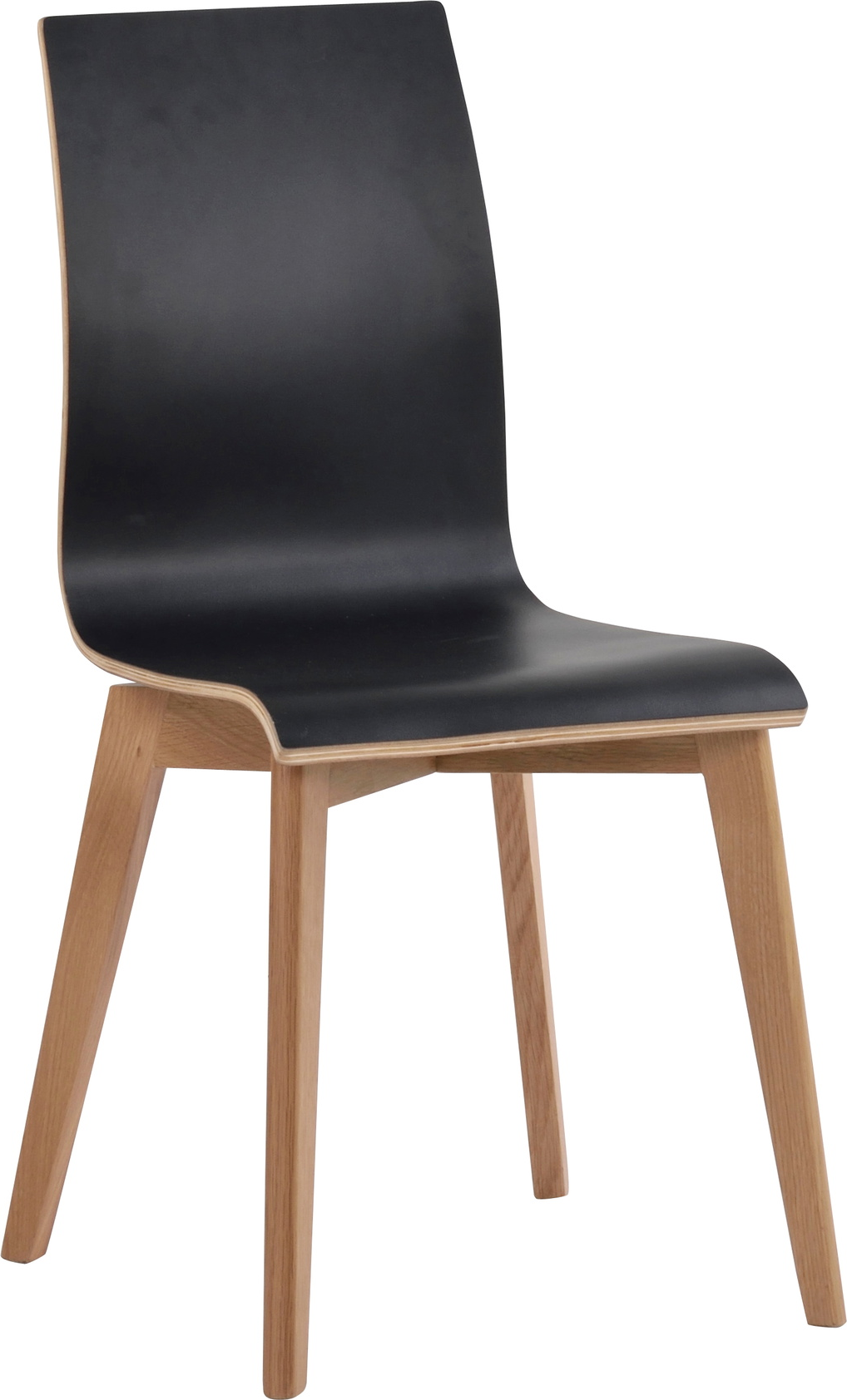 Rowico Gracy Spisebordsstol   Sort Laminat Med Egetræsben H89ã B48ã D50