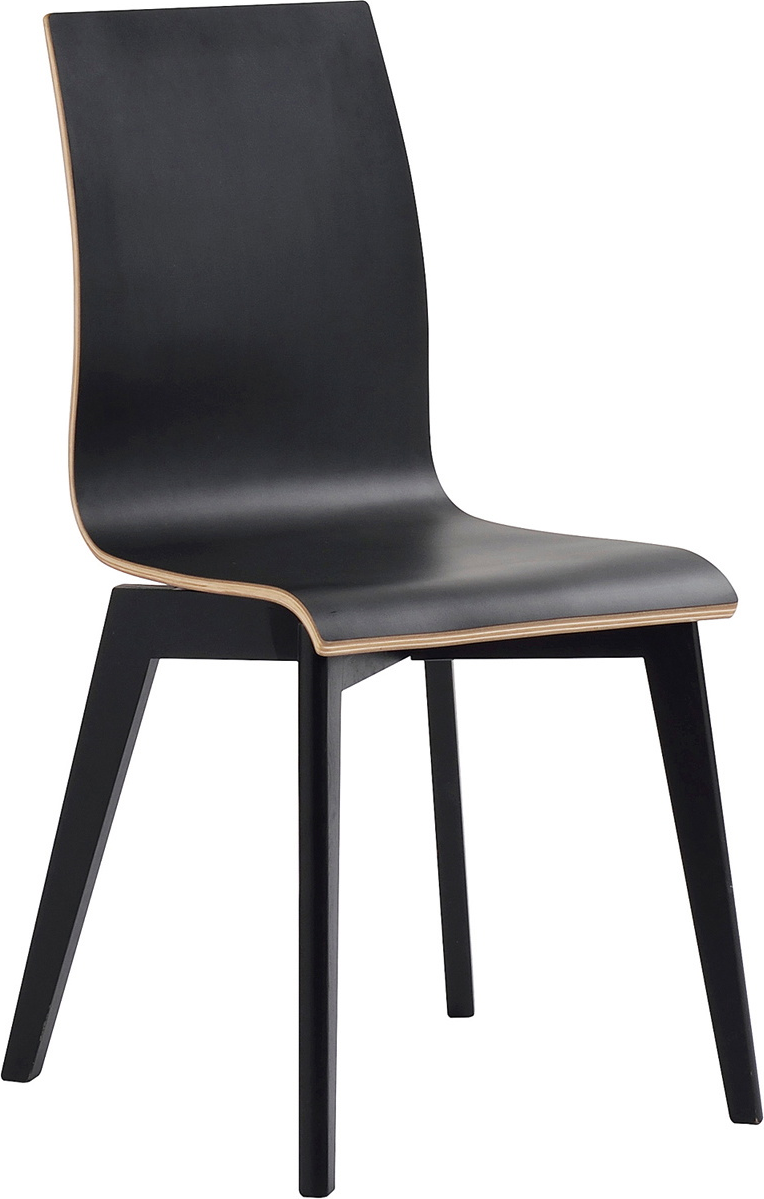 Spisebordsstol Spisestol Rowico Gracy  -pak Sort Laminat Egetræsben H89ã B48ã D50