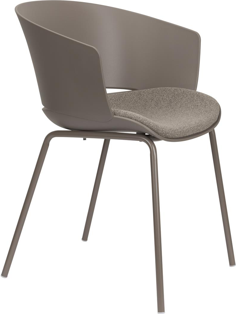 Spisebordsstol Studio White Jessica  -pak Mørkegrå Polypropylen Med Polyesterpolstring   Metalben H80xb59xd54