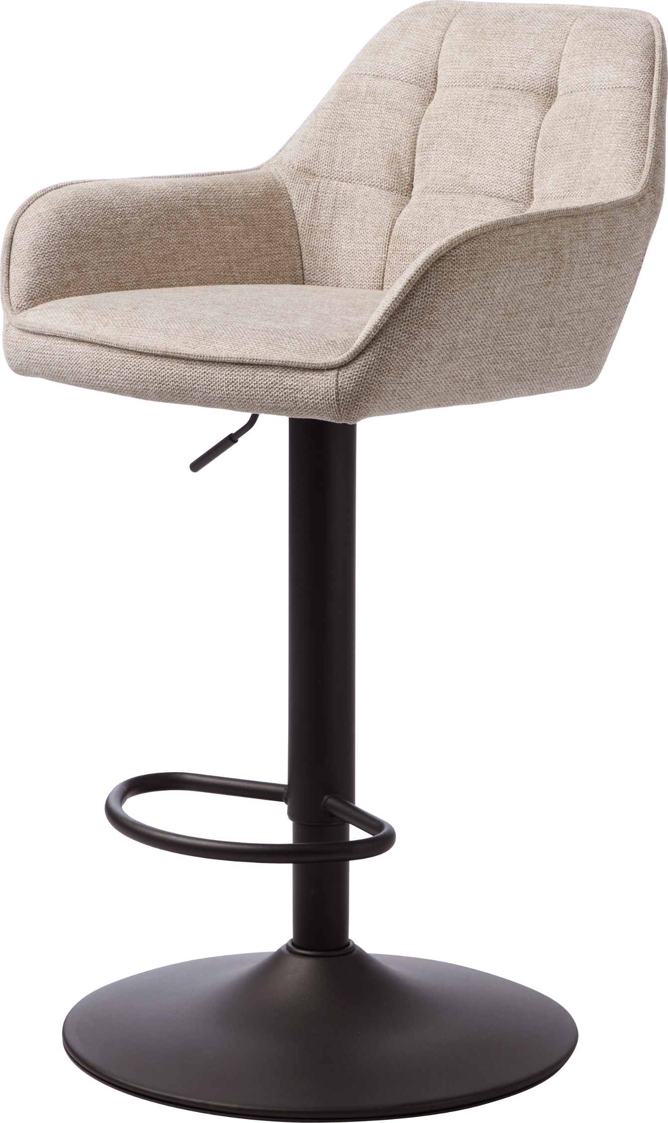 Barstol Nordique Design Nolan   Sand Med Brego-stof   Sort Metalben