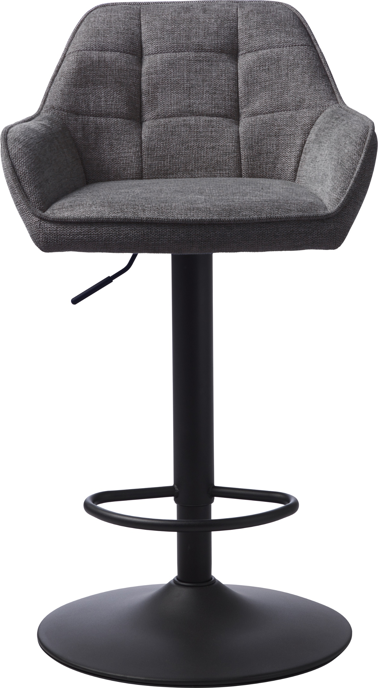 Barstol Nordique Design Nolan   Mørkegrå Brego-stof Med Sort Metalbase H103