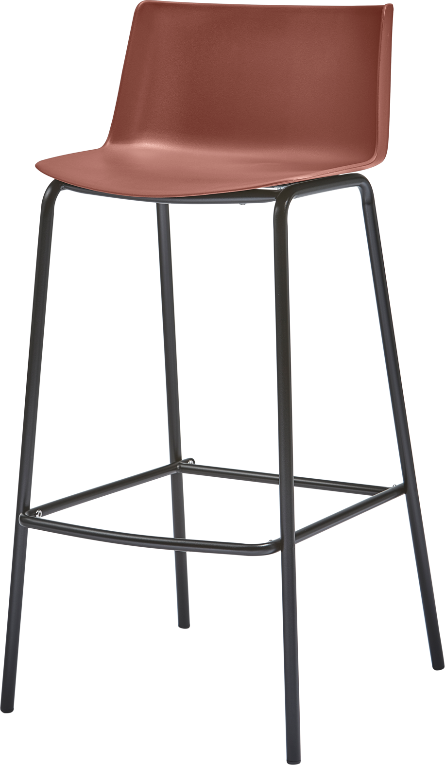 Barstol Woood Collection Guy Lyserød Polypropylen   Metal Til Indendørs   Udendørs Brug