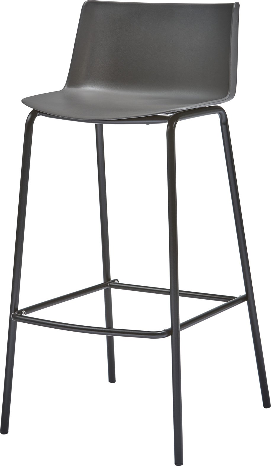 Barstol Woood Collection Guy Polypropylen Metal Brun Grå   Sædehøjde 74     Indendørs   Udendørs