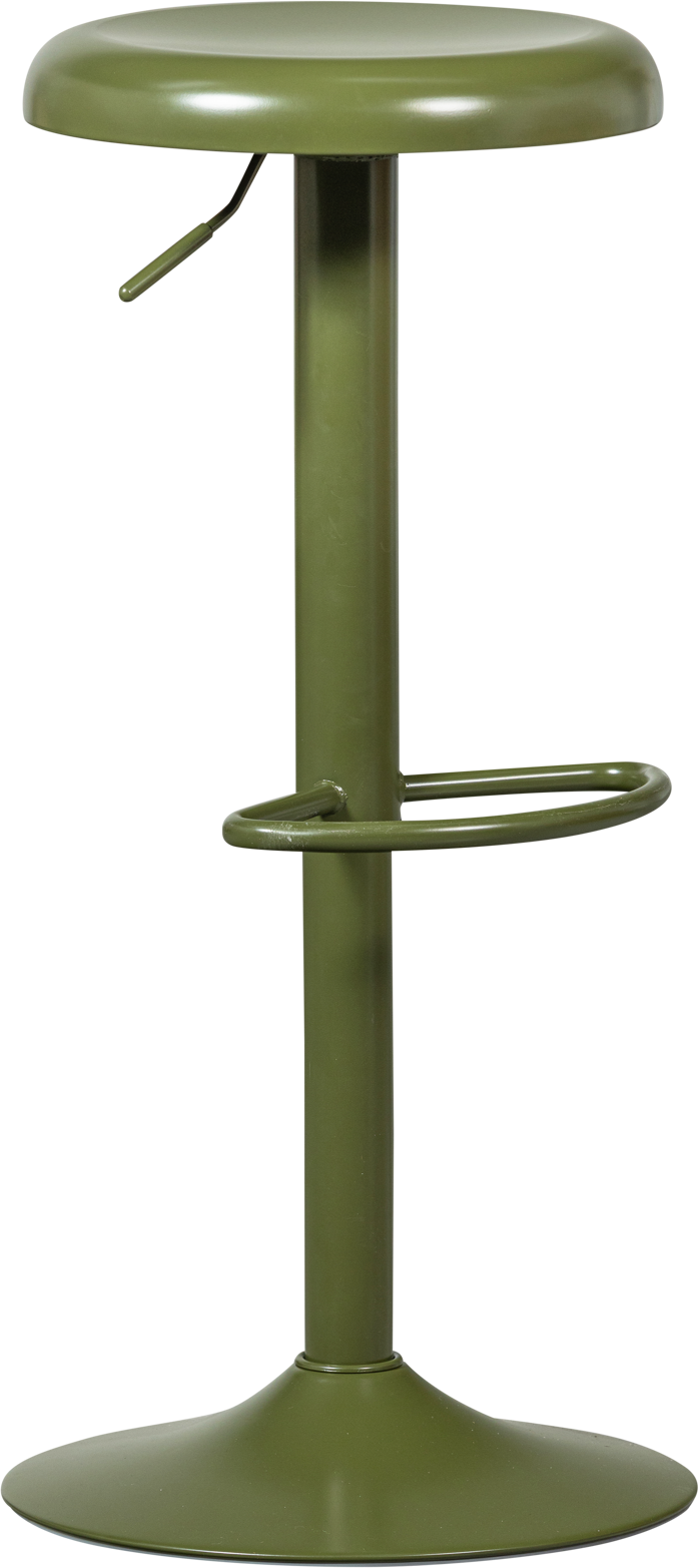 Barstol Woood Collection Isaac Varm Grøn   Højdejusterbar 61-81   Metal