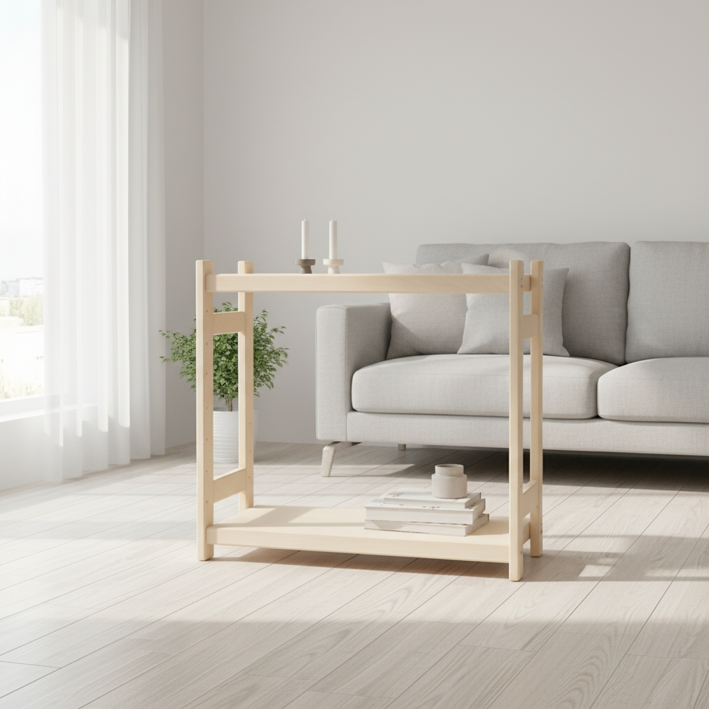 Modulær Reol   Bøg    Hylder  45    60    43