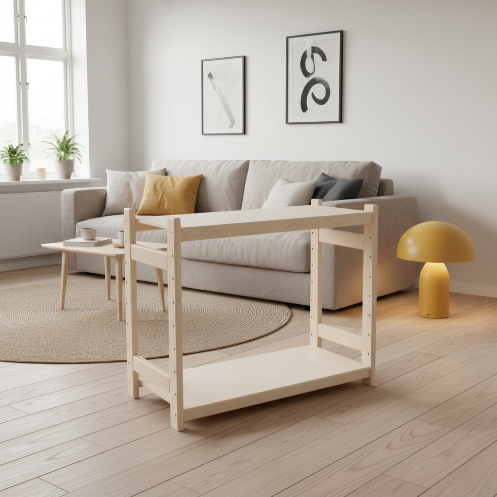 Modulær Reol   Bøg    Hylder  45    80    25
