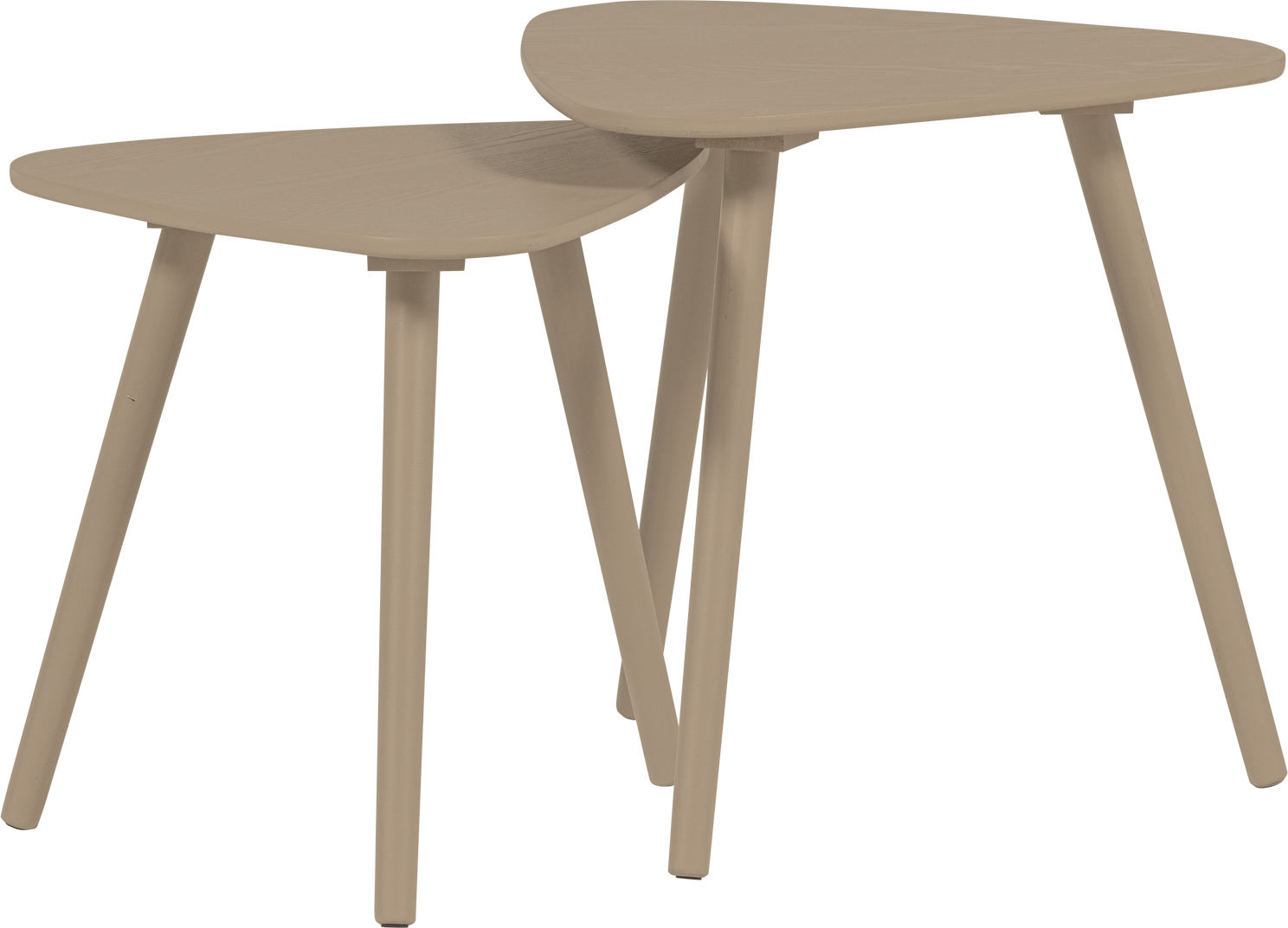 Sideborde Sæt   Woood Collection   Småborde  Endeborde  Beige Fyrretræ Askefinér  Slankt Moderne Design    40 45