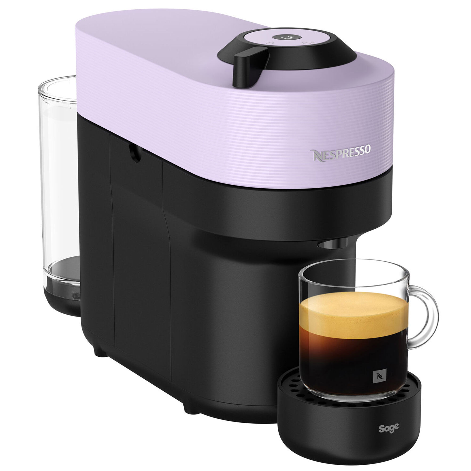 Nespresso   Sage Snv 120 Vertuo Pop Kapselmaskine  Lilla