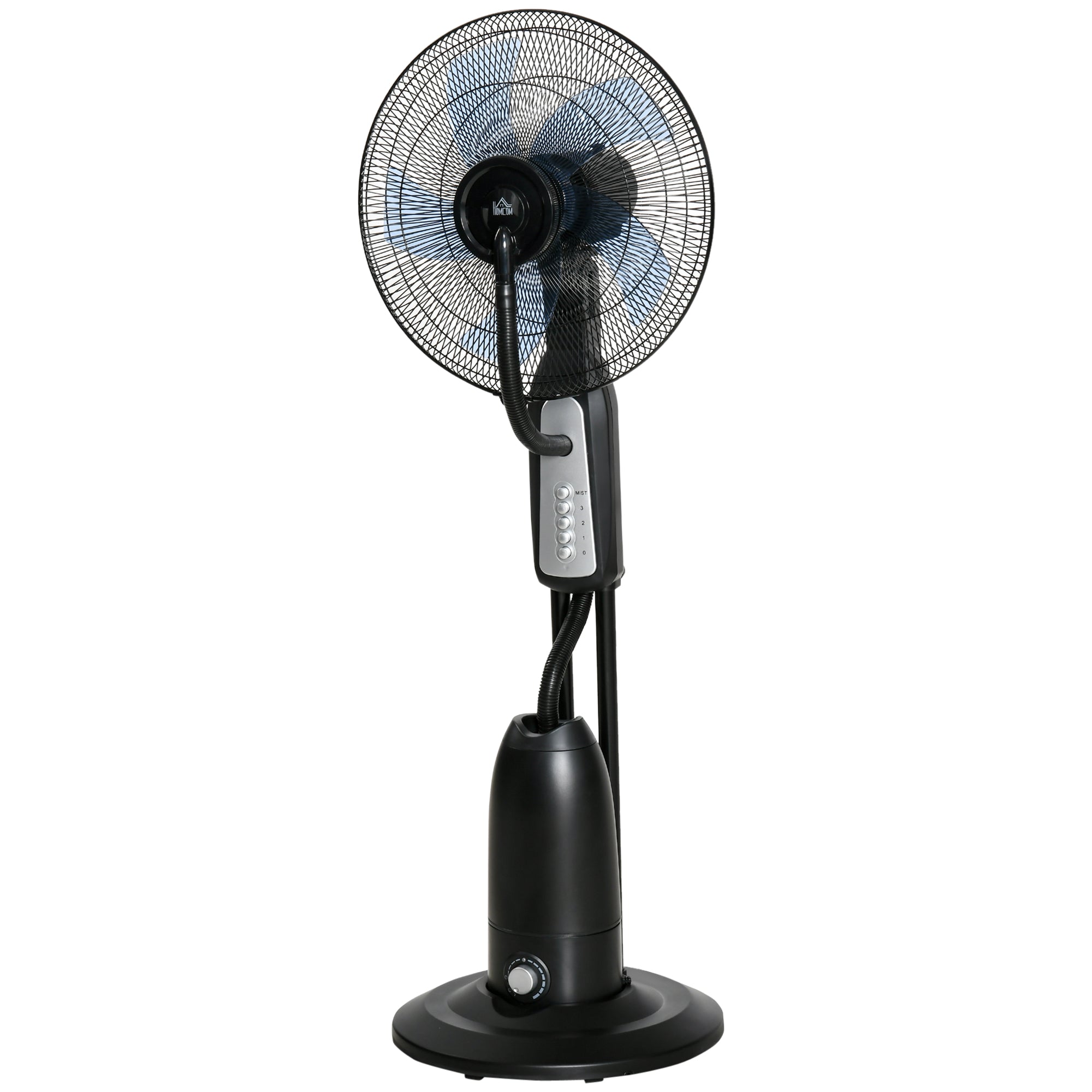 Ventilator Med Dugfunktion   -liters Tank  75 Grader Roterbar    Hastigheder  Mobil  125    Sort